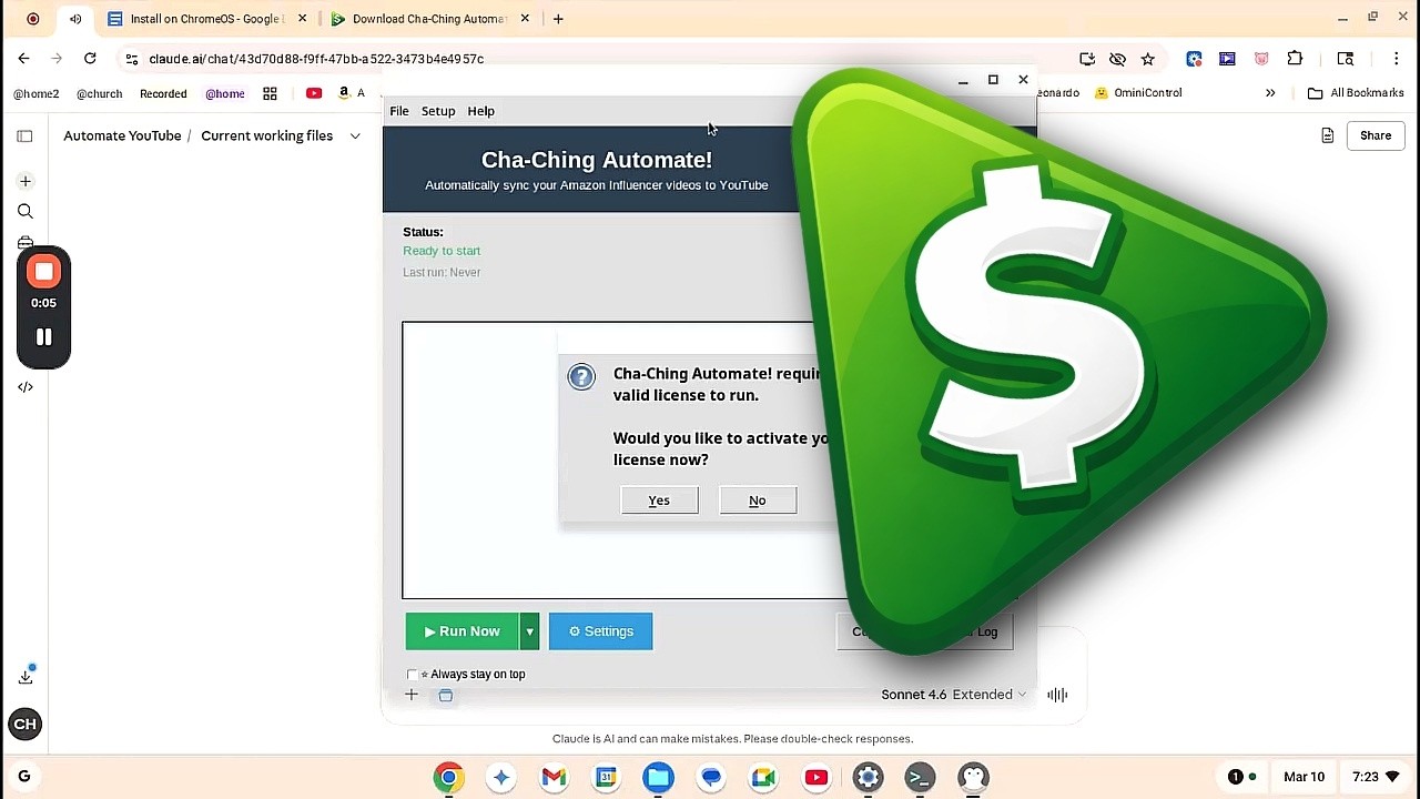 How to Install Cha-Ching Automate on ChromeOS/Linux