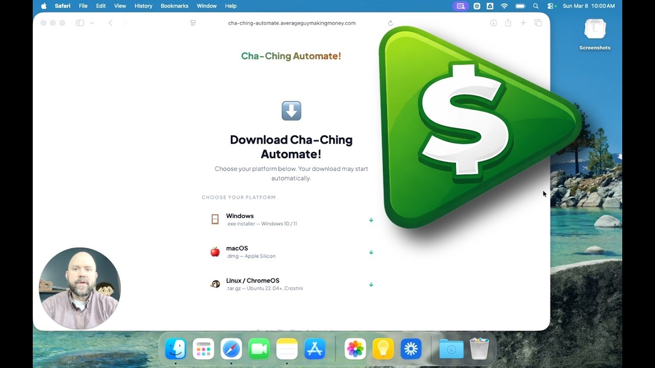How to Download and Install Cha-Ching Automate on Mac